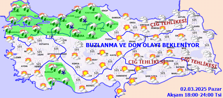 Marmara'da yağış dalgası