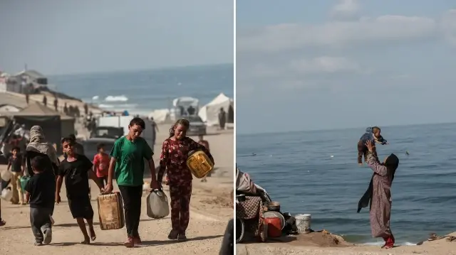 gazzede yerinden edilen siviller agir yasam kosullariyla mucadele ediyor QPP97ap7