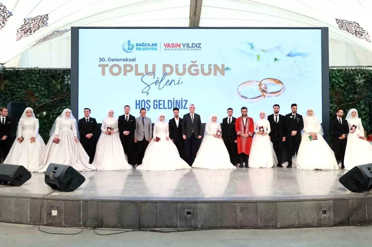 bagcilarda 30 geleneksel toplu dugun soleni duzenlendi v9MGjplW