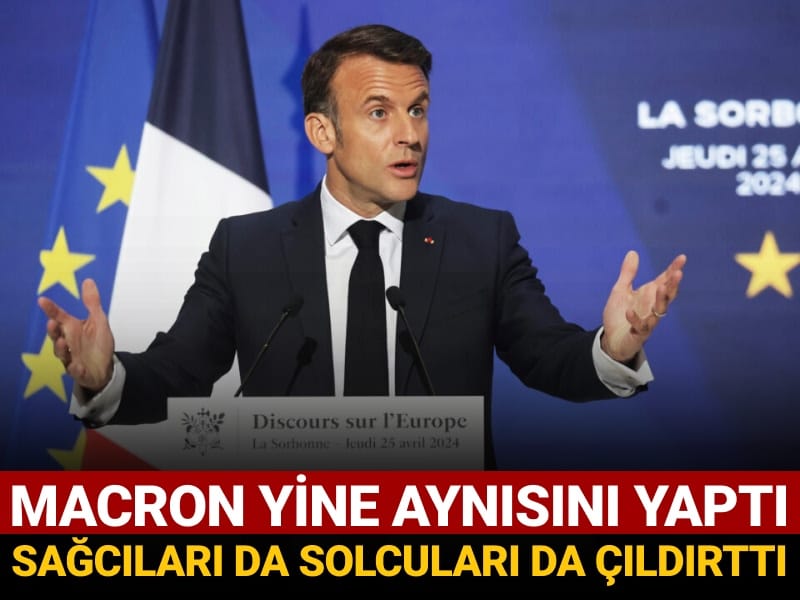 macron yine aynisini yapti sagcilari da solculari da cildirtti nac9dFn4