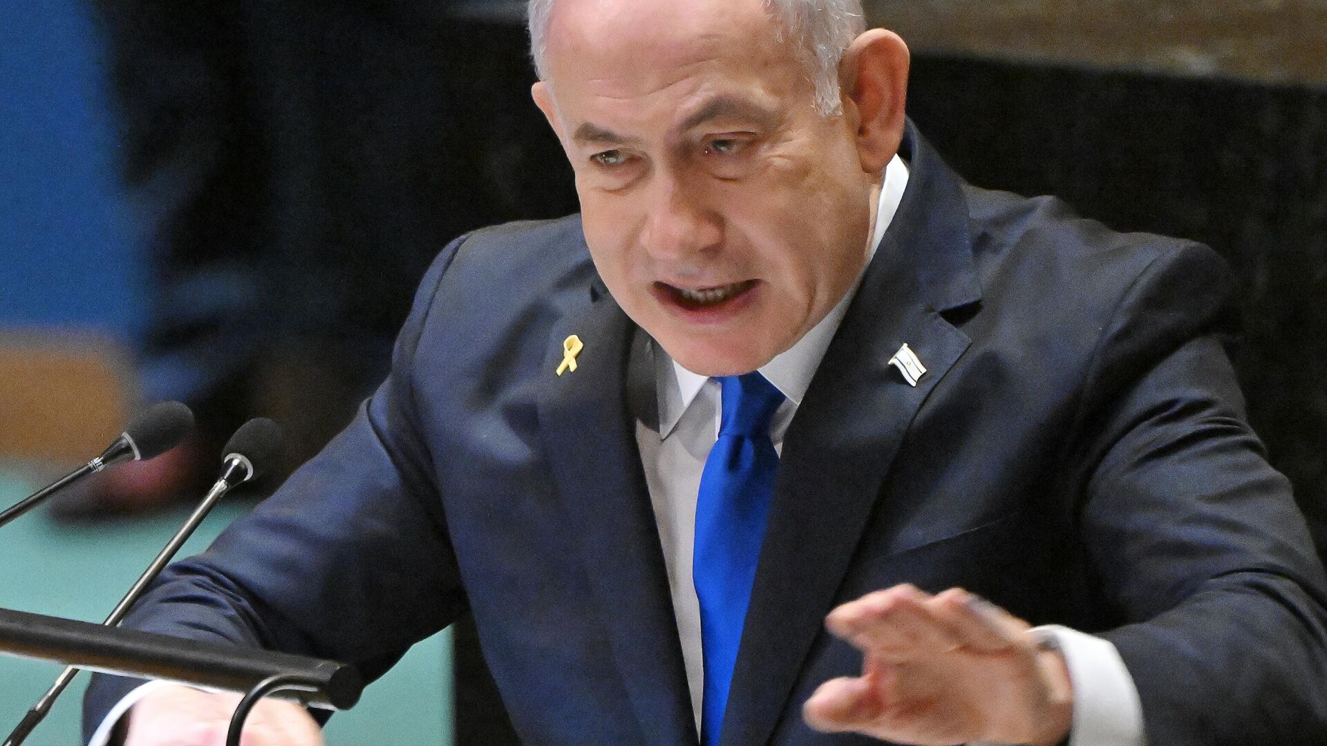 netanyahu gazzeye guclu saldiri emri verdi x2M518SO.jpg